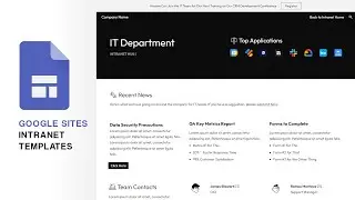 Google Sites Intranet Templates - 3 Examples to Download & Get Started Creating a Wiki, Hub, Portal