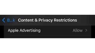 How To Allow/ Don’t Allow Apple Advertising On iPhone