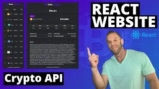 Build A React JS Website - Cryptocurrency API - Multi-Page App With React Router DOM