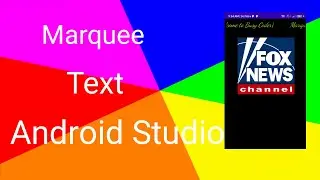 How to Implement Marquee Text in Android Studio | MarqueeText | Busy Coder|2020