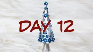 12 Days of Cone Trees, Day 12 A Bit of the Blues  #christmasinjuly