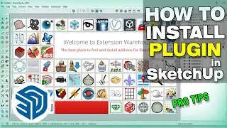 How to install extension in Sketchup | Sketchup extension installation tutorial | SketchUp plugin