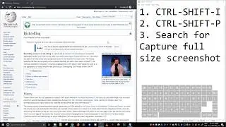 How to take full page screenshots in Chrome using built-in function without extensions