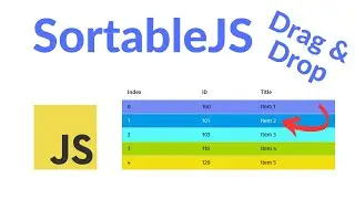 SortableJS + AlpineJS + json-server