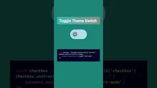 Toggle Button With HTML , CSS and JavaScript  