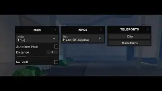 Jujutsu | Auto Farm Mobs,Instant Attack, and Teleports Script