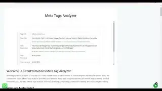 Blogspot Tubes : How To Use Meta Tags Analyzer For Blogger Website