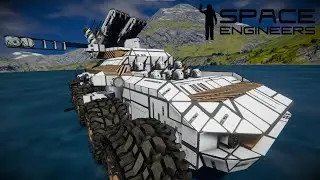 Space Engineers PVP - Turret Custom RailGun Rover -  Alehouse Gaming Survival Server PvP