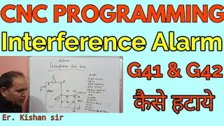 CNC Interference Alarm G41 & G42 Remove. How to remove Interference Alarm G41 & G42 in CNC. CNC.