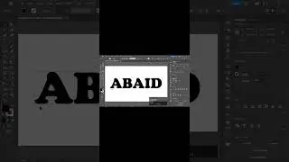 How to Make 3D Distorted Bubble Text in Illustrator | Abaid Graphic Studio #shorts