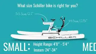 Schiller Bikes size guide for water bike and cycling enthusiasts