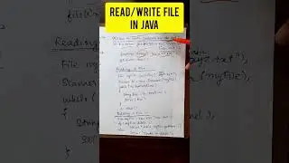 Reading and Writing file in java #java #javaprogramming #tutorial