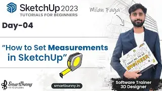 HOW TO USE MEASUREMENTS IN SKETCHUP | DAY-4 SketchUp2023 Beginners Tutorial HINDI | MEASUREMENT UNIT