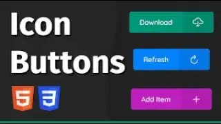 How to Add a Icon in a Button in HTML CSS