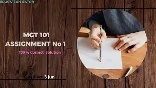 Mgt101 Assignment No 1|  100% Correct Solution Mgt101 Assignment | Mgt101  Assignment 1 spring 2022