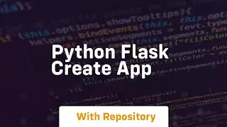 python flask create app