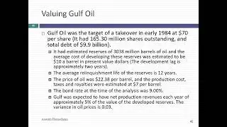 Session 23: Undeveloped reserves, the option to expand and the option to abandon