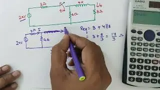 Example of source free RL circuit. Circuit theory. transient analysis