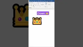 Crown 👑 Symbol Shortcut key in Ms Word 