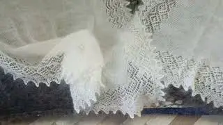 Большие белые пуховые платки и серые ажурной вязки. Новинки +79030300712