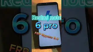 Redmi Note 6 Pro Frp Bypass 9 0 Without Pc #Frp lock removal #bypassfrp #frp bypass #Google account