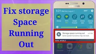 Storage Space Running Out Problem Fixed