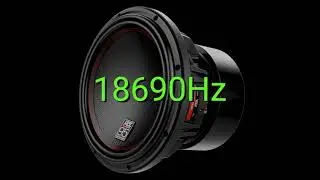 Tone frequency 18690Hz. Test your hearing! speakers/headphones/subwoofer