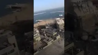 Port of Gaza before and after Israeli assault on Gaza