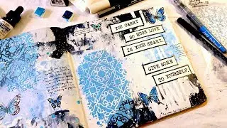 JOURNAL WITH ME / RELAXING ART JOURNALING PROCESS VIDEO 002: SELF LOVE