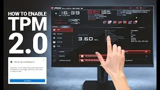 How To Enable TPM 2.0 MSI Motherboard | Turn on TPM 2.0 on Any Motherboard [100% Working]