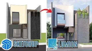 25X50 Feet Modern House Design SketchUp 2024 Tutorial