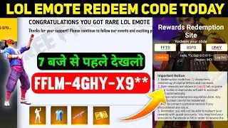 LOL EMOTE REDEEM CODE | 12 APRIL FREE FIRE REDEEM CODE | BOOYAH APP LOL EMOTE