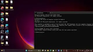 How to run C# Program on CMD ( Command Prompt )