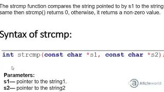 strcmp in c