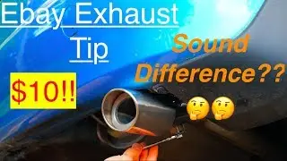 Installing an exhaust tip + SOUND TEST