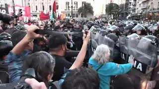 Retirees protest in Buenos Aires against Milei's veto on pension increase | AFP