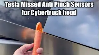 Tesla Missed Anti Pinch Sensors for Cybertruck Frunk