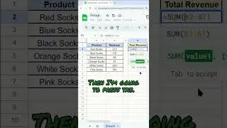 How to Sum a Column in Google Sheets