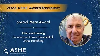 ASHE 2023 Special Merit Award: Jon von Knorring