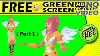 pair cartoon green screen, copyright free video Fairy Green Screen HD free video