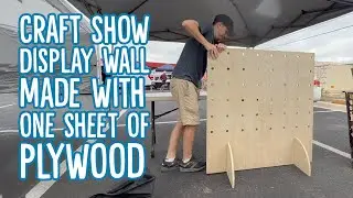 Craft Show Product Display // DIY Dowel Wall