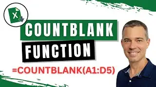 How to EASILY Count Blank Cells in Excel With The COUNTBLANK Function