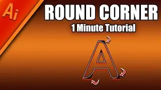"illustrator Tutorial" - how to round corner Letters