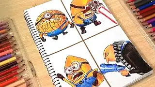 Drawing Despicable Me 4 / How to draw Minions