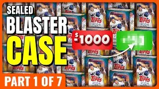 🚨FULL CASE PROFIT CHALLENGE🚨HUGE GOLDEN MIRROR!!! PART 1 OF 7 - 2024 TOPPS UPDATE BLASTER CASE