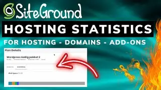 View SiteGround Hosting Statistics - How Much Web Space Left?