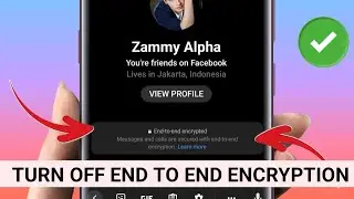 How to Turn Off End to End Encryption in Messenger 2024 | Remove End to End Encryption in Messenger