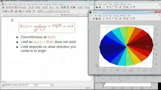 Limits and Continuity in Two Variables: examples