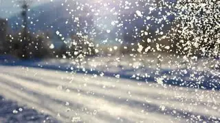 Падающий снег. Falling snow.