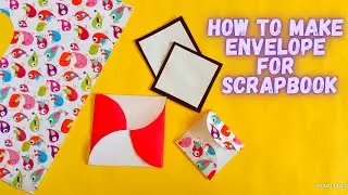 How to make circular envelope card tutorial | Handmade scrapbook cards | diy cards | easy cards